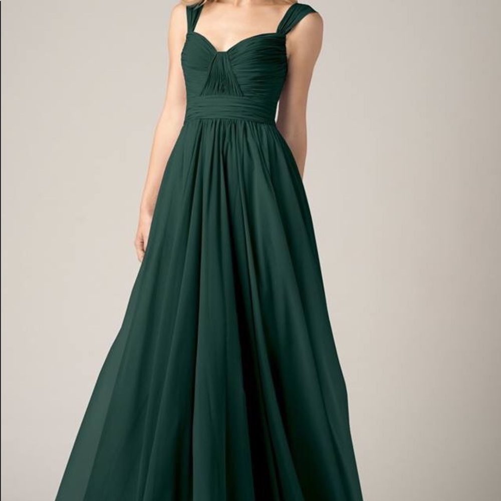 WToo hunter green bridesmaid dress size 12